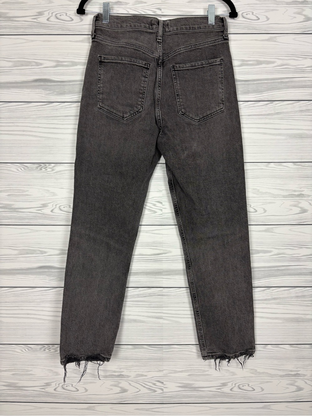 AGOLDE Organic Cotton Riley crop black jeans size 26 - Picture 5 of 8